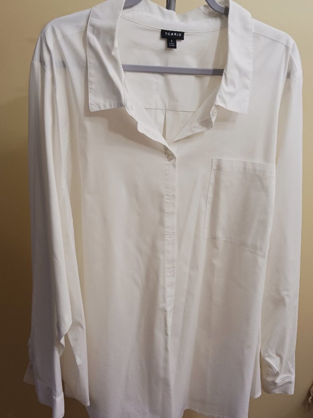 Torrid Button Up Shirt white